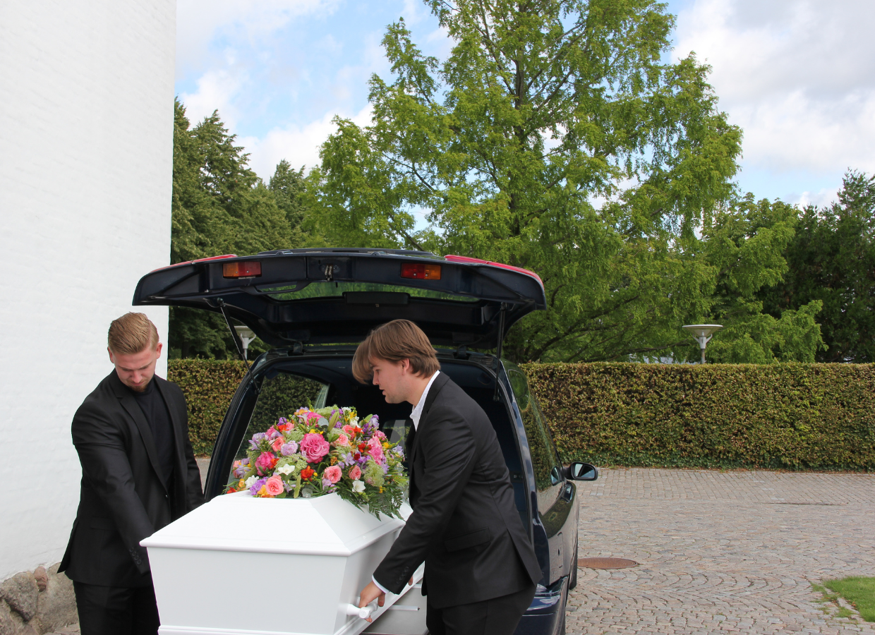 En Smuk Begravelse, bedemand i Taastrup