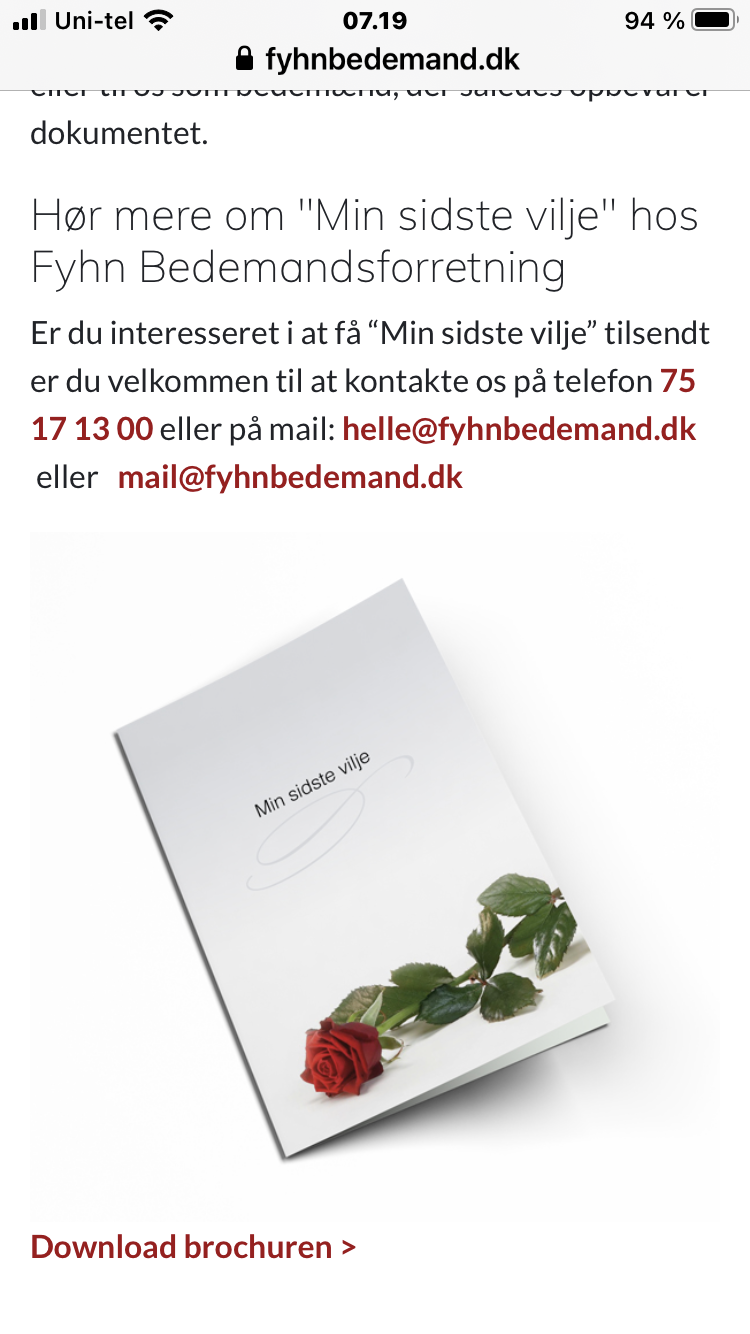 FYHN BEDEMANDSFORRETNING ApS, bedemand i Bramming